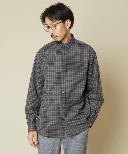 MEN'S MELROSE（メンズメルローズ）の「ウォッシャブルTWタイプライターシャツ（シャツ/ブラウス・メンズ・グレー/グレイッシュベージュ・4/3）」の15枚目の写真
