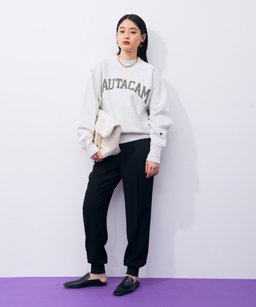 ADAM ET ROPE'（アダムエロペ）の「【セットアップ対応】リラックスジョグパンツ（その他パンツ・レディース・ブラック/ダークブラウン・38/36）」の15枚目の写真