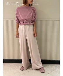 SNIDEL HOME（スナイデルホーム）の「モイストテレコシリーズロングパンツ（その他ルームウェア）」