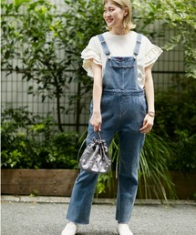 ROSE BUD | ストレートデニムオーバーオール(サロペット/オーバーオール)