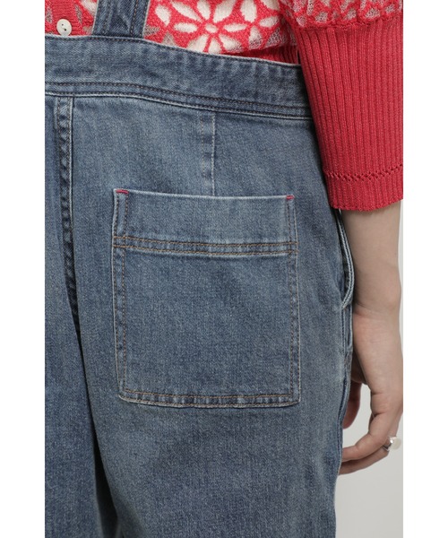 ROSE BUD（ローズバッド）の「ストレートデニムオーバーオール（サロペット/オーバーオール・レディース・ブルー・MEDIUM/SMALL）」の8枚目の写真