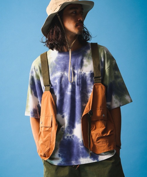 BAYFLOW（ベイフロー）の「【SEASIDE WORKERS（シーサイドワーカーズ）】マルチウェイベスト（ベスト・メンズ・カーキ/オレンジ・FREE）」の2枚目の写真