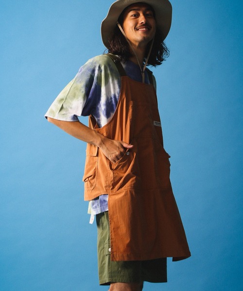 BAYFLOW（ベイフロー）の「【SEASIDE WORKERS（シーサイドワーカーズ）】マルチウェイベスト（ベスト・メンズ・カーキ/オレンジ・FREE）」の9枚目の写真