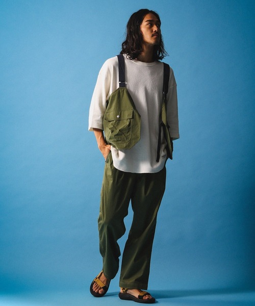 BAYFLOW（ベイフロー）の「【SEASIDE WORKERS（シーサイドワーカーズ）】マルチウェイベスト（ベスト・メンズ・カーキ/オレンジ・FREE）」の11枚目の写真