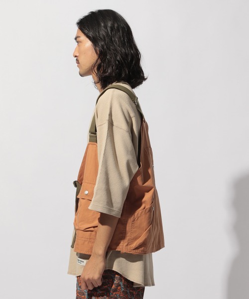 BAYFLOW（ベイフロー）の「【SEASIDE WORKERS（シーサイドワーカーズ）】マルチウェイベスト（ベスト・メンズ・カーキ/オレンジ・FREE）」の17枚目の写真