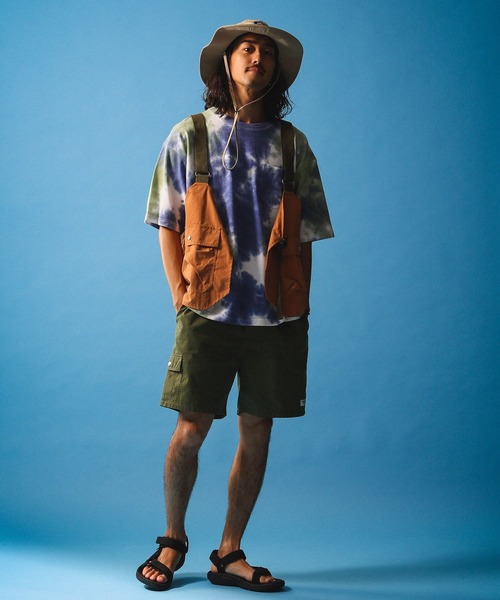 BAYFLOW（ベイフロー）の「【SEASIDE WORKERS（シーサイドワーカーズ）】マルチウェイベスト（ベスト・メンズ・カーキ/オレンジ・FREE）」の3枚目の写真