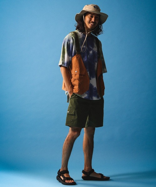 BAYFLOW（ベイフロー）の「【SEASIDE WORKERS（シーサイドワーカーズ）】マルチウェイベスト（ベスト・メンズ・カーキ/オレンジ・FREE）」の4枚目の写真