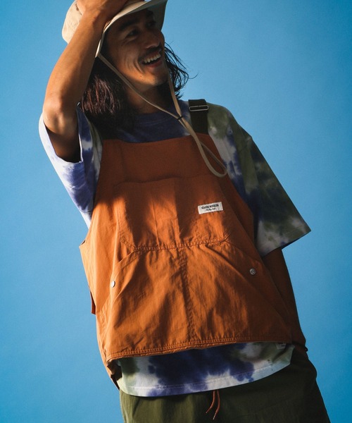 BAYFLOW（ベイフロー）の「【SEASIDE WORKERS（シーサイドワーカーズ）】マルチウェイベスト（ベスト・メンズ・カーキ/オレンジ・FREE）」の7枚目の写真