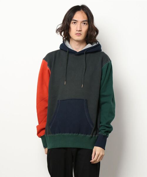 KRIFF MAYER（クリフメイヤー）の「裏起毛スウェットパーカー(フードロゴ)（パーカー・メンズ・グリーン/ベージュ/ネイビー/チャコール/カラフル/ナチュラル/グレー・MEDIUM/SMALL/LARGE/X-LARGE）」の7枚目の写真