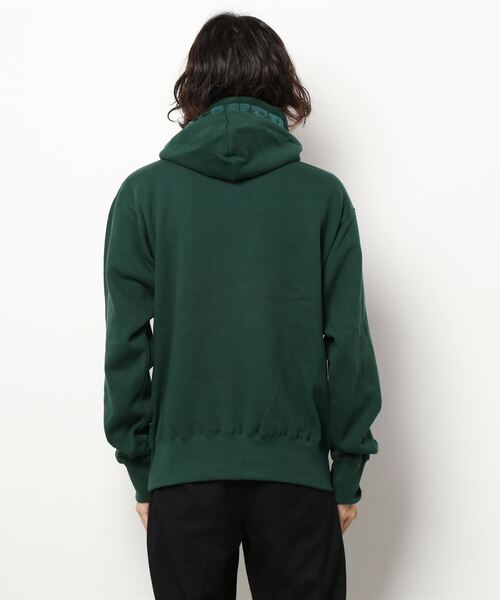 KRIFF MAYER（クリフメイヤー）の「裏起毛スウェットパーカー(フードロゴ)（パーカー・メンズ・グリーン/ベージュ/ネイビー/チャコール/カラフル/ナチュラル/グレー・MEDIUM/SMALL/LARGE/X-LARGE）」の5枚目の写真