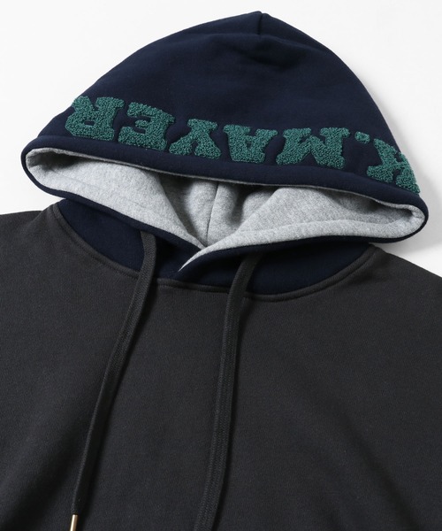 KRIFF MAYER（クリフメイヤー）の「裏起毛スウェットパーカー(フードロゴ)（パーカー・メンズ・グリーン/ベージュ/ネイビー/チャコール/カラフル/ナチュラル/グレー・MEDIUM/SMALL/LARGE/X-LARGE）」の12枚目の写真