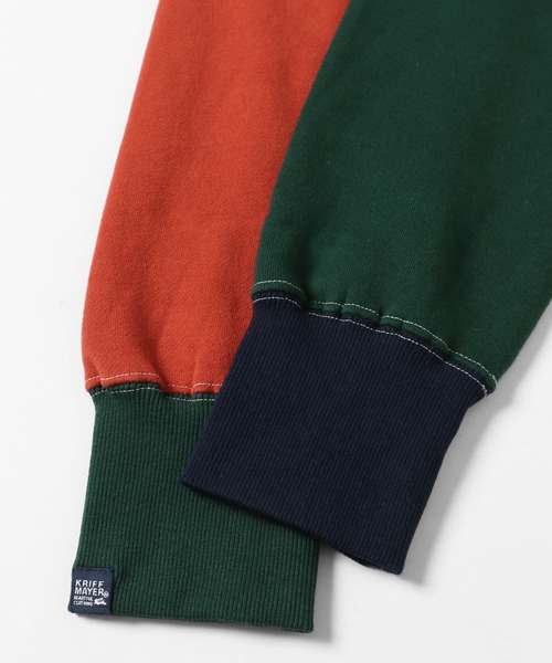 KRIFF MAYER（クリフメイヤー）の「裏起毛スウェットパーカー(フードロゴ)（パーカー・メンズ・グリーン/ベージュ/ネイビー/チャコール/カラフル/ナチュラル/グレー・MEDIUM/SMALL/LARGE/X-LARGE）」の17枚目の写真