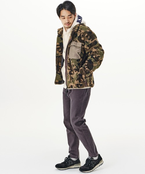 KRIFF MAYER（クリフメイヤー）の「裏起毛スウェットパーカー(フードロゴ)（パーカー・メンズ・グリーン/ベージュ/ネイビー/チャコール/カラフル/ナチュラル/グレー・MEDIUM/SMALL/LARGE/X-LARGE）」の21枚目の写真