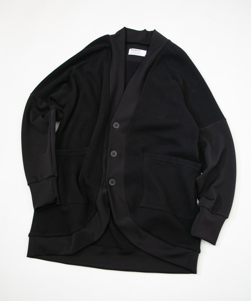 OURET（オーレット）の「ローゲージストレッチカノコ ラウンドカットカーディガン（カーディガン/ボレロ・メンズ・ブラック/グレー・2/3/1）」の17枚目の写真
