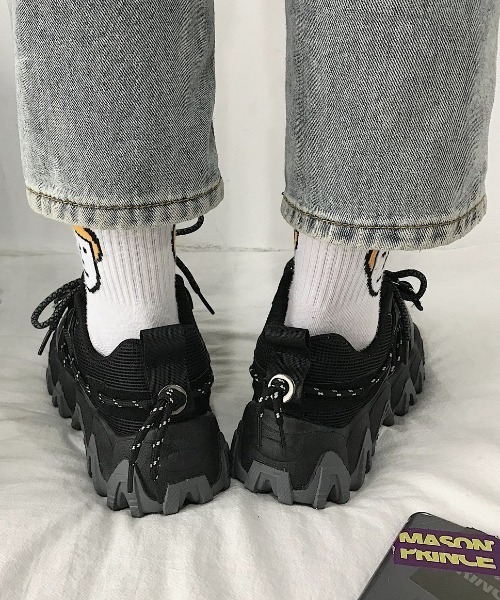 Shoes in Closet(シューズインクローゼット)の「厚底 ボリュームソール ダッドスニーカー 52(スニーカー・レディース・ブラック/ホワイト/グレー・M/LL/L/S)」の12枚目の写真