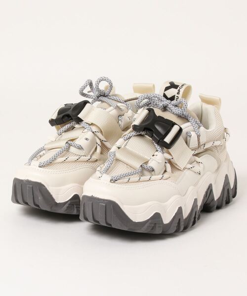 Shoes in Closet(シューズインクローゼット)の「厚底 ボリュームソール ダッドスニーカー 52(スニーカー・レディース・ブラック/ホワイト/グレー・M/LL/L/S)」の19枚目の写真