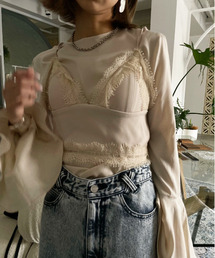 Ameri | LACE UTILITY BUSTIER(キャミソール)