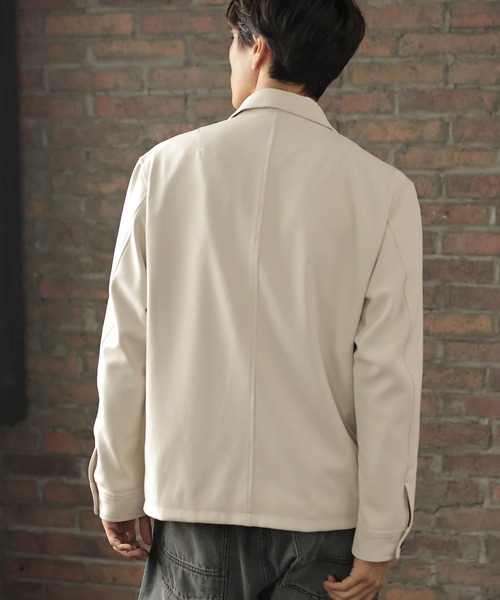 UNION STATION（ユニオンステーション）の「【セットアップ対応】ポリエステルツイルCPOブルゾン（ミリタリージャケット・メンズ・ネイビー/アイボリー/ベージュ系その他・S/M/L）」の9枚目の写真