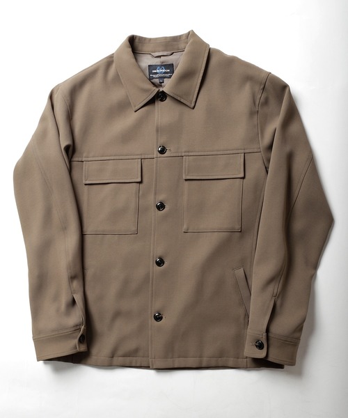 UNION STATION（ユニオンステーション）の「【セットアップ対応】ポリエステルツイルCPOブルゾン（ミリタリージャケット・メンズ・ネイビー/アイボリー/ベージュ系その他・S/M/L）」の10枚目の写真