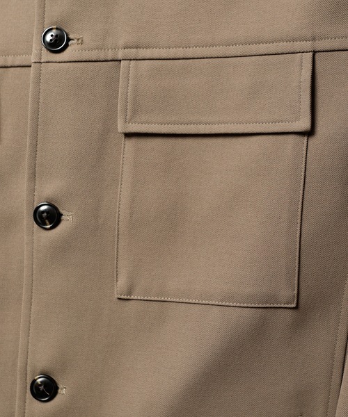 UNION STATION（ユニオンステーション）の「【セットアップ対応】ポリエステルツイルCPOブルゾン（ミリタリージャケット・メンズ・ネイビー/アイボリー/ベージュ系その他・S/M/L）」の5枚目の写真