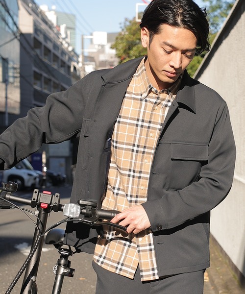 UNION STATION（ユニオンステーション）の「【セットアップ対応】ポリエステルツイルCPOブルゾン（ミリタリージャケット・メンズ・ネイビー/アイボリー/ベージュ系その他・S/M/L）」の20枚目の写真