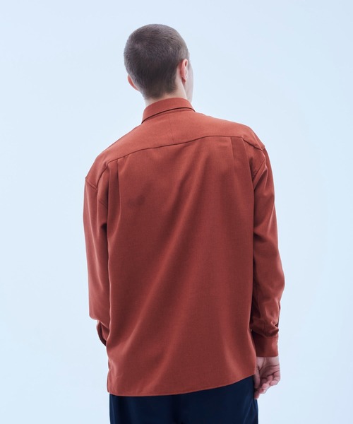 UNITED TOKYO(ユナイテッドトウキョウ)の「ボイルロングスリーブシャツ(シャツ/ブラウス・メンズ・グレイッシュベージュ/ブラウン/ブラック/アイボリー/オレンジ/ピンク/ダークブラウン・5/2/1/3)」の19枚目の写真