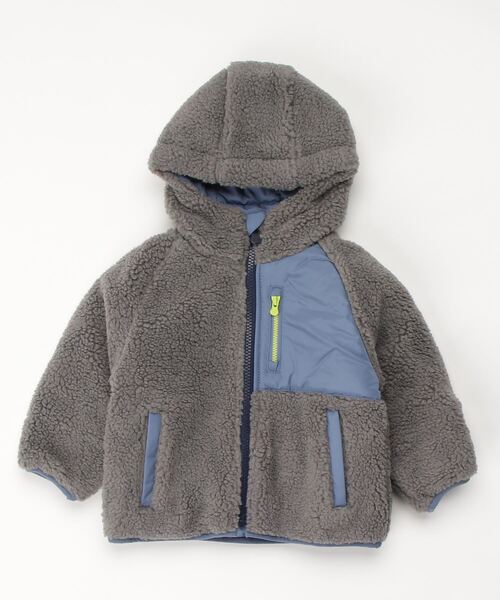 GAP（ギャップ）の「リバーシブル シェルパジャケット (幼児・ユニセックス)（その他アウター・キッズ・その他/その他1/ピンク系その他・12-18M/18-24M/2 YRS/3 YRS/4 YRS/5 YRS）」の10枚目の写真