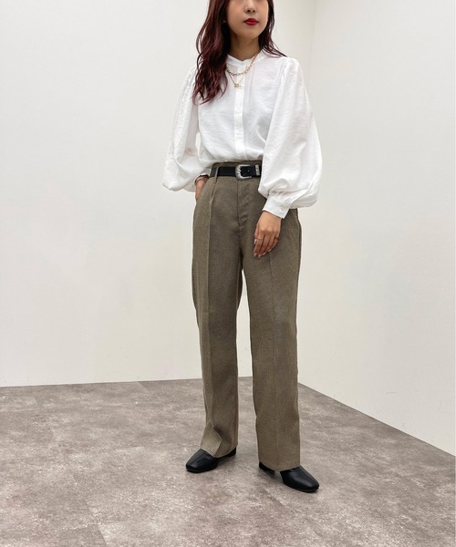 apres jour mignon（アプレジュールミニョン）の「袖ボリュームシャツ【ZOZOTOWN限定アイテム】（シャツ/ブラウス・レディース・ブラック/ブルー/オフホワイト・X-LARGE/フリー）」の9枚目の写真