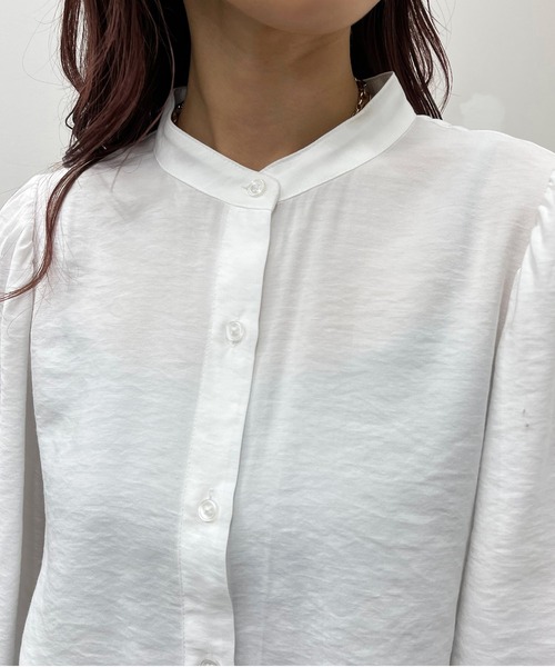 apres jour mignon（アプレジュールミニョン）の「袖ボリュームシャツ【ZOZOTOWN限定アイテム】（シャツ/ブラウス・レディース・ブラック/ブルー/オフホワイト・X-LARGE/フリー）」の11枚目の写真