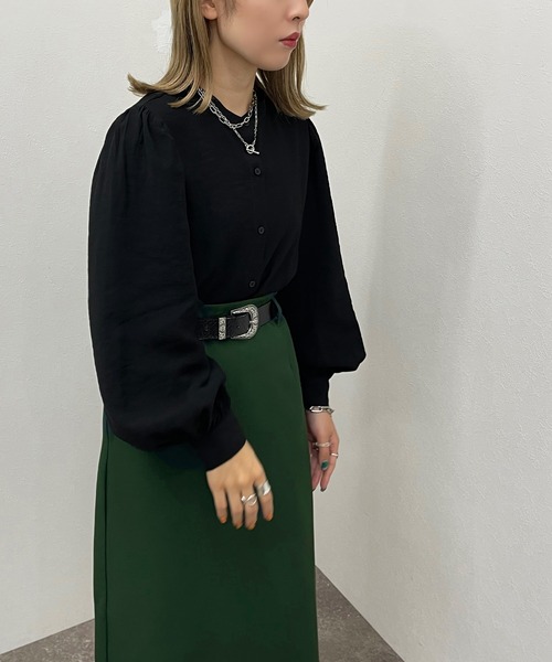 apres jour mignon（アプレジュールミニョン）の「袖ボリュームシャツ【ZOZOTOWN限定アイテム】（シャツ/ブラウス・レディース・ブラック/ブルー/オフホワイト・X-LARGE/フリー）」の16枚目の写真