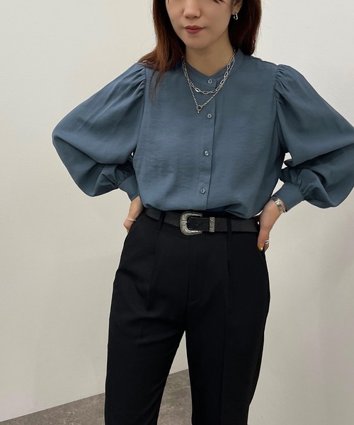 apres jour mignon（アプレジュールミニョン）の「袖ボリュームシャツ【ZOZOTOWN限定アイテム】（シャツ/ブラウス・レディース・ブラック/ブルー/オフホワイト・X-LARGE/フリー）」の21枚目の写真