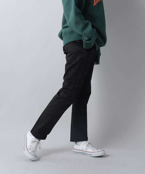 UNIVERSAL OVERALL（ユニバーサルオーバーオール）の「【UNIVERSAL OVERALL/ユニバーサルオーバーオール】OFFICER PANTS テーパードパンツ（チノパンツ・レディース・ブラック/ブラウン・SMALL/MEDIUM）」の4枚目の写真