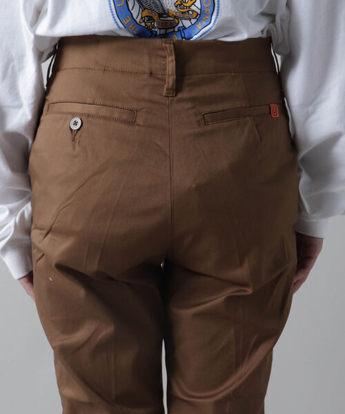 UNIVERSAL OVERALL（ユニバーサルオーバーオール）の「【UNIVERSAL OVERALL/ユニバーサルオーバーオール】OFFICER PANTS テーパードパンツ（チノパンツ・レディース・ブラック/ブラウン・SMALL/MEDIUM）」の12枚目の写真