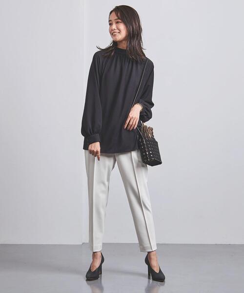 UNITED ARROWS(ユナイテッドアローズ)の「<UNITED ARROWS>SPONGY タック テーパード パンツ B◆(その他パンツ・レディース・その他7/ネイビー/オフホワイト・36/40/38)」の10枚目の写真