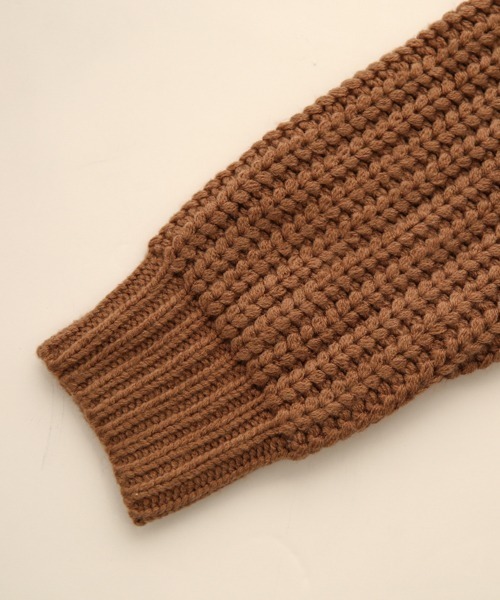 La-gemme（ラジェム）の「ローゲージニットカーディガン（カーディガン/ボレロ・レディース・ブラック/ダークブラウン/ブルーグリーン/グレー/グレイッシュベージュ/アイボリー・フリー）」の11枚目の写真