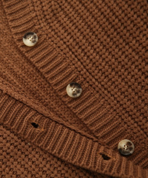 La-gemme（ラジェム）の「ローゲージニットカーディガン（カーディガン/ボレロ・レディース・ブラック/ダークブラウン/ブルーグリーン/グレー/グレイッシュベージュ/アイボリー・フリー）」の21枚目の写真