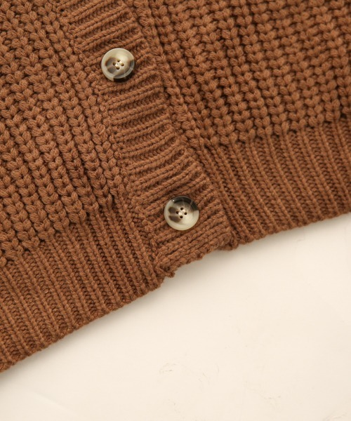 La-gemme（ラジェム）の「ローゲージニットカーディガン（カーディガン/ボレロ・レディース・ブラック/ダークブラウン/ブルーグリーン/グレー/グレイッシュベージュ/アイボリー・フリー）」の9枚目の写真