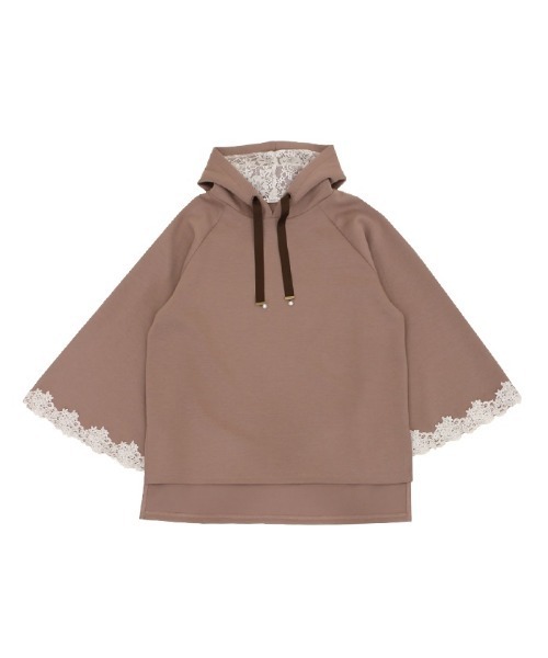 axes femme（アクシーズファム）の「ダンボールニットポンチョ（ポンチョ・レディース・ブルー/モカ/ブラック/ラベンダー・MEDIUM）」の9枚目の写真