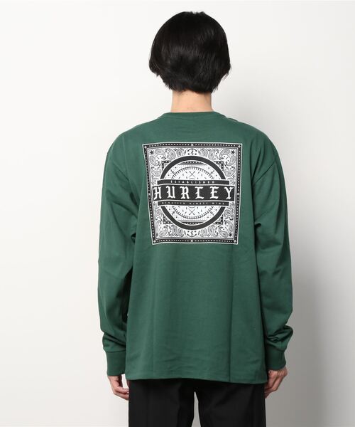 Hurley （ハーレー）の「Hurley/ハーレー ルーズシルエット バックプリントロンT MLS2100023（Tシャツ/カットソー・メンズ・ブラック/ホワイト/グリーン・L/M/S）」の6枚目の写真