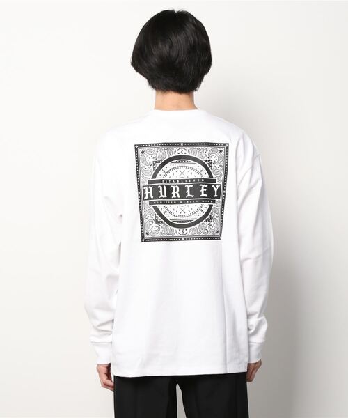 Hurley （ハーレー）の「Hurley/ハーレー ルーズシルエット バックプリントロンT MLS2100023（Tシャツ/カットソー・メンズ・ブラック/ホワイト/グリーン・L/M/S）」の5枚目の写真