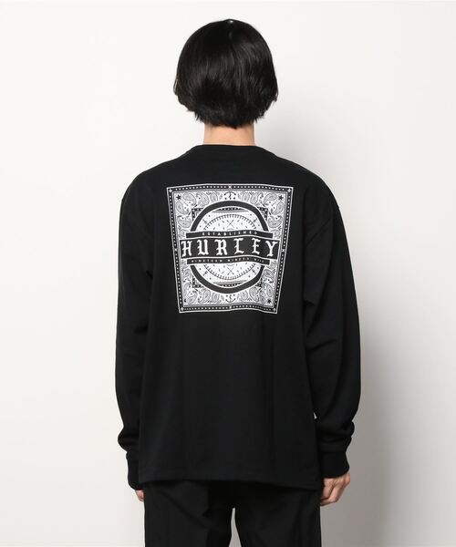 Hurley （ハーレー）の「Hurley/ハーレー ルーズシルエット バックプリントロンT MLS2100023（Tシャツ/カットソー・メンズ・ブラック/ホワイト/グリーン・L/M/S）」の4枚目の写真