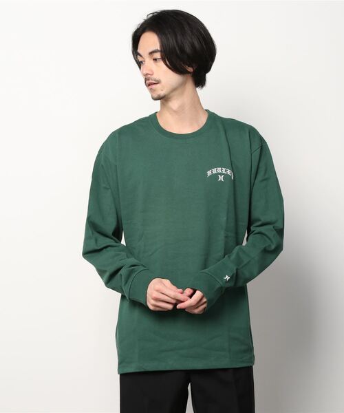 Hurley （ハーレー）の「Hurley/ハーレー ルーズシルエット バックプリントロンT MLS2100023（Tシャツ/カットソー・メンズ・ブラック/ホワイト/グリーン・L/M/S）」の10枚目の写真