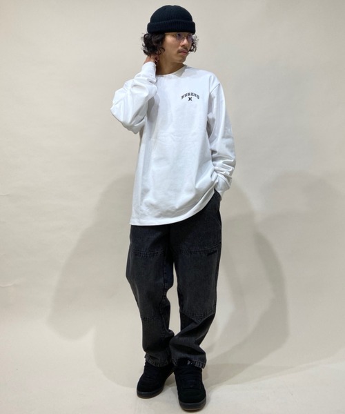 Hurley （ハーレー）の「Hurley/ハーレー ルーズシルエット バックプリントロンT MLS2100023（Tシャツ/カットソー・メンズ・ブラック/ホワイト/グリーン・L/M/S）」の13枚目の写真