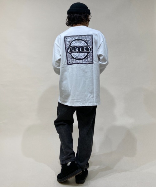Hurley （ハーレー）の「Hurley/ハーレー ルーズシルエット バックプリントロンT MLS2100023（Tシャツ/カットソー・メンズ・ブラック/ホワイト/グリーン・L/M/S）」の17枚目の写真