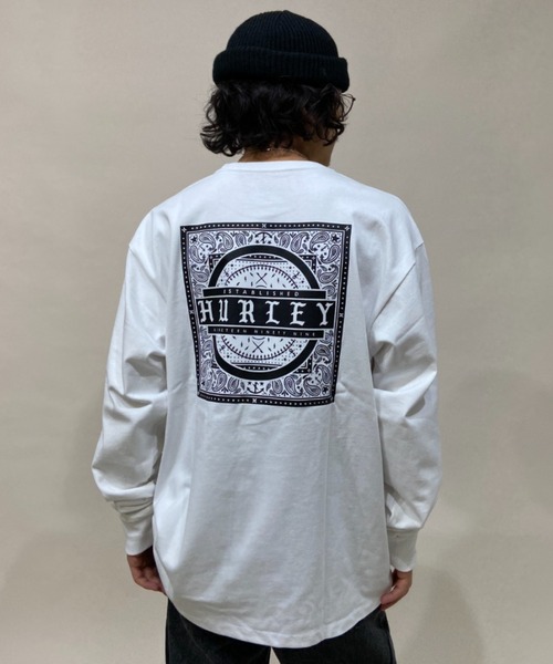 Hurley （ハーレー）の「Hurley/ハーレー ルーズシルエット バックプリントロンT MLS2100023（Tシャツ/カットソー・メンズ・ブラック/ホワイト/グリーン・L/M/S）」の15枚目の写真