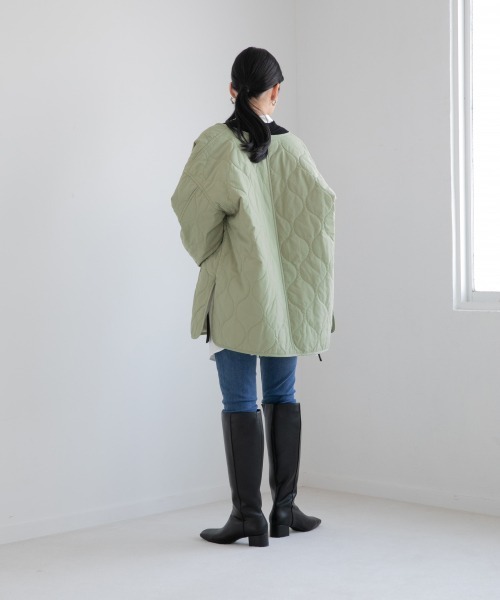 LOWRYS FARM（ローリーズファーム）の「キルティングブルゾン　959061（ブルゾン・レディース・ブラック/オレンジ/グリーン/アイボリー・FREE）」の17枚目の写真