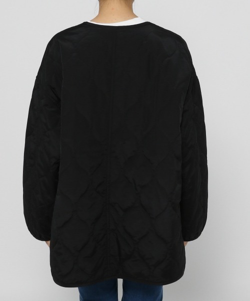 LOWRYS FARM（ローリーズファーム）の「キルティングブルゾン　959061（ブルゾン・レディース・ブラック/オレンジ/グリーン/アイボリー・FREE）」の9枚目の写真