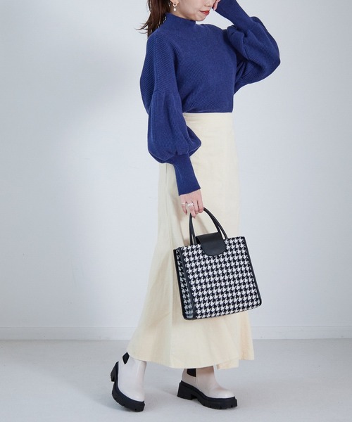 Heather（ヘザー）の「コールマーメイドロングスカート　237975（スカート・レディース・アイボリー/ブラック/グリーン・M/S）」の14枚目の写真