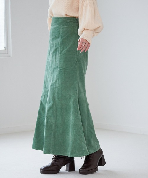 Heather（ヘザー）の「コールマーメイドロングスカート　237975（スカート・レディース・アイボリー/ブラック/グリーン・M/S）」の20枚目の写真