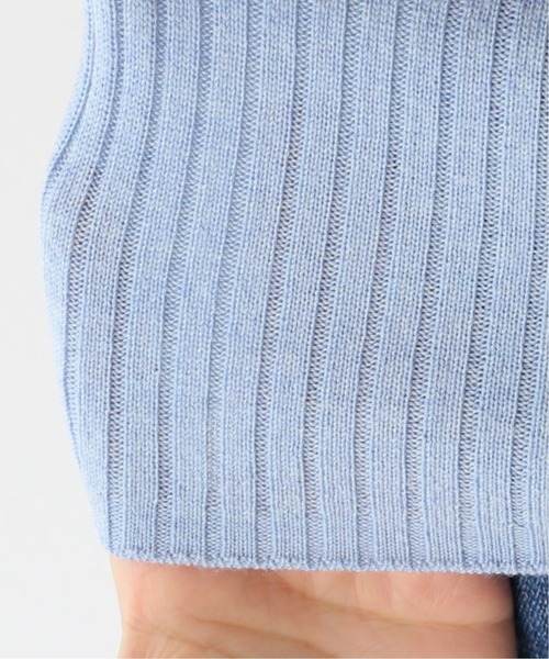 SLOBE IENA(スローブイエナ)の「ウォッシャブルクルーネックプルオーバー【手洗い可能】◆(ニット/セーター・レディース・チャコールグレー/ベージュ/サックスブルー・FREE)」の8枚目の写真